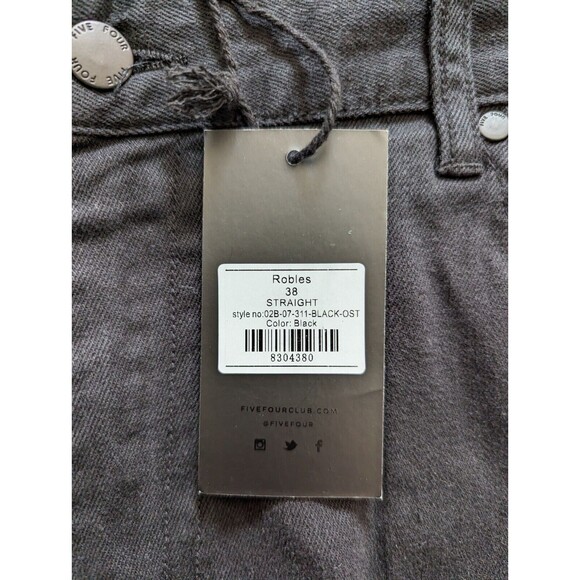 Black Five Four Robles Straight Jeans Men’s Size 38 - Picture 6 of 7